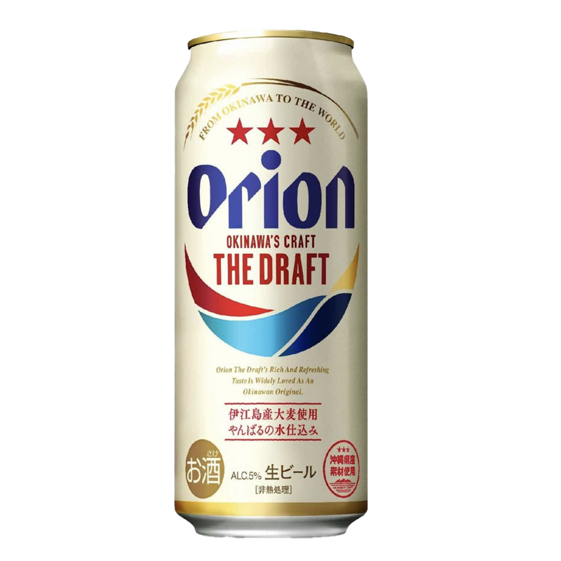 Orion Draft Beer made in Okinawa, Japan bot 500ml オリオン生ビール