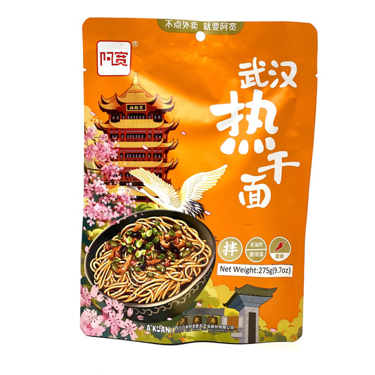 AK Wuhan Hot Dry Noodle W/ Sesamo 275g 阿宽武汉热干面
