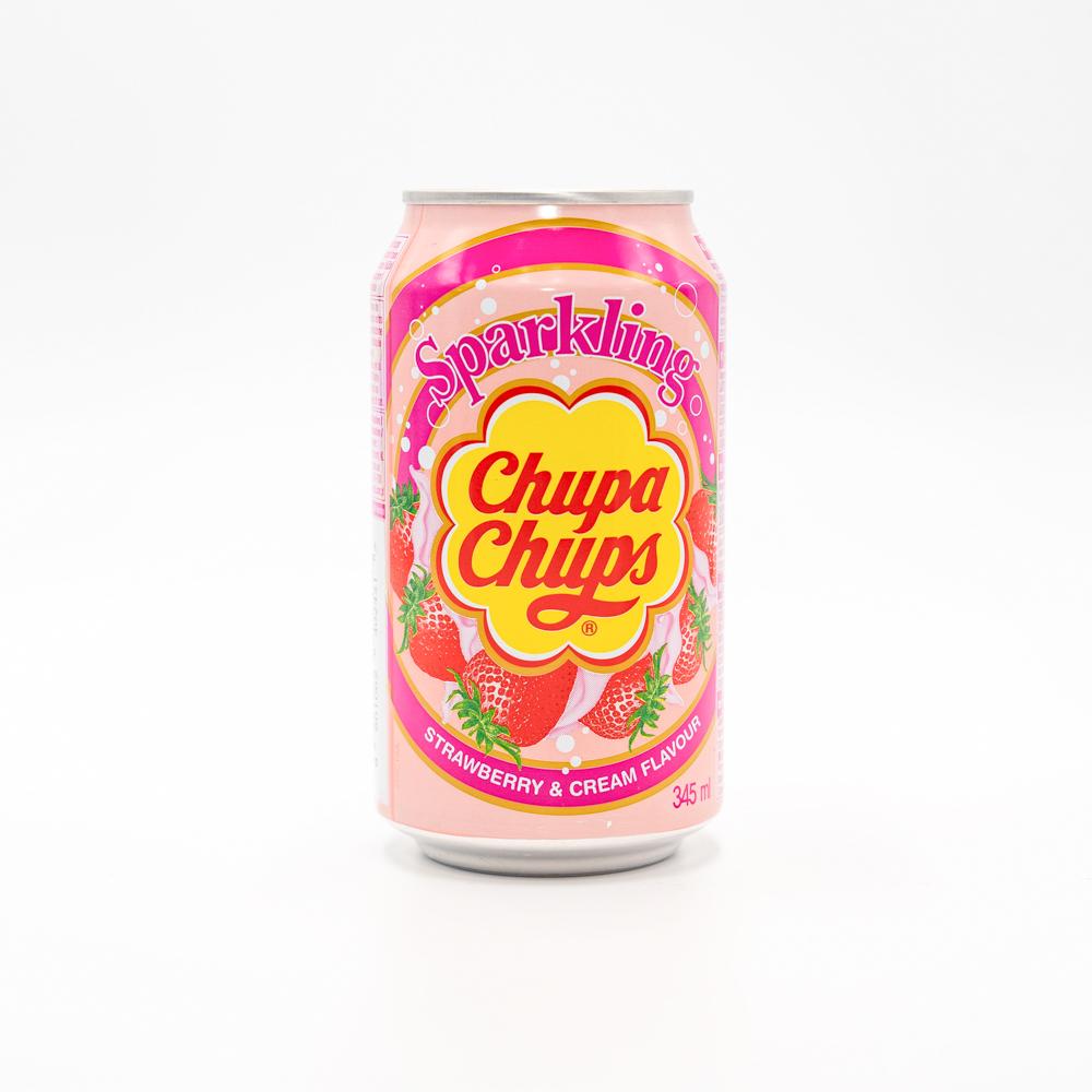 Chupa Chups Fragole 346ml 草莓奶油味苏打汽水