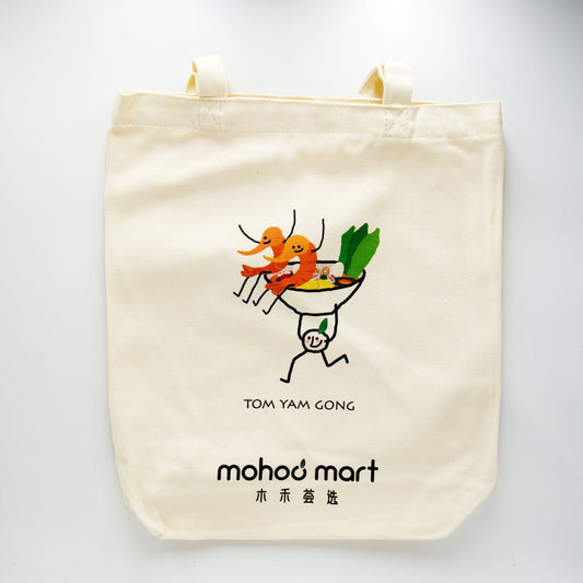 Mohoo x Artist 100% Cotone Tote Bag *Tom Yam Gong