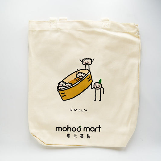 Mohoo x Artist 100% Cotone Tote Bag *Dim Sum