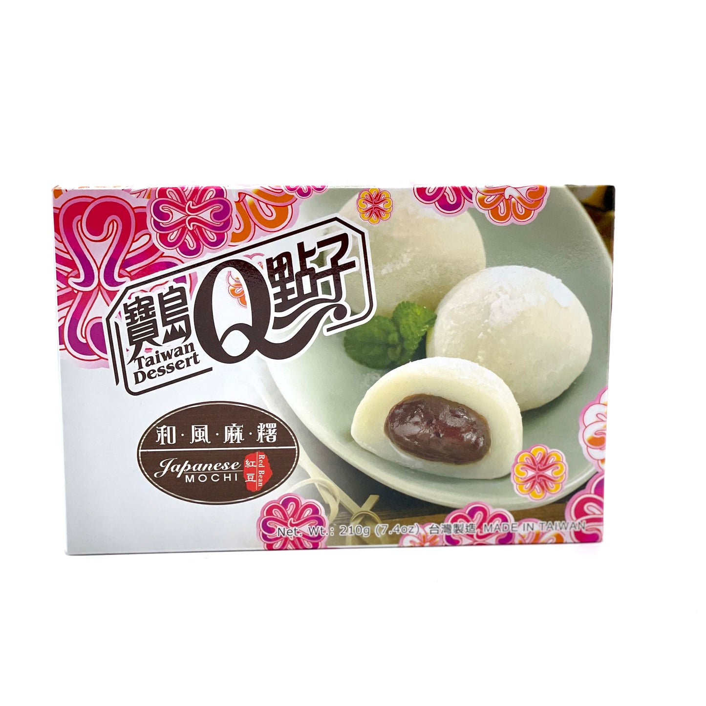 Q Mochi Red Beans 210g 宝岛Q点子和风麻薯红豆味