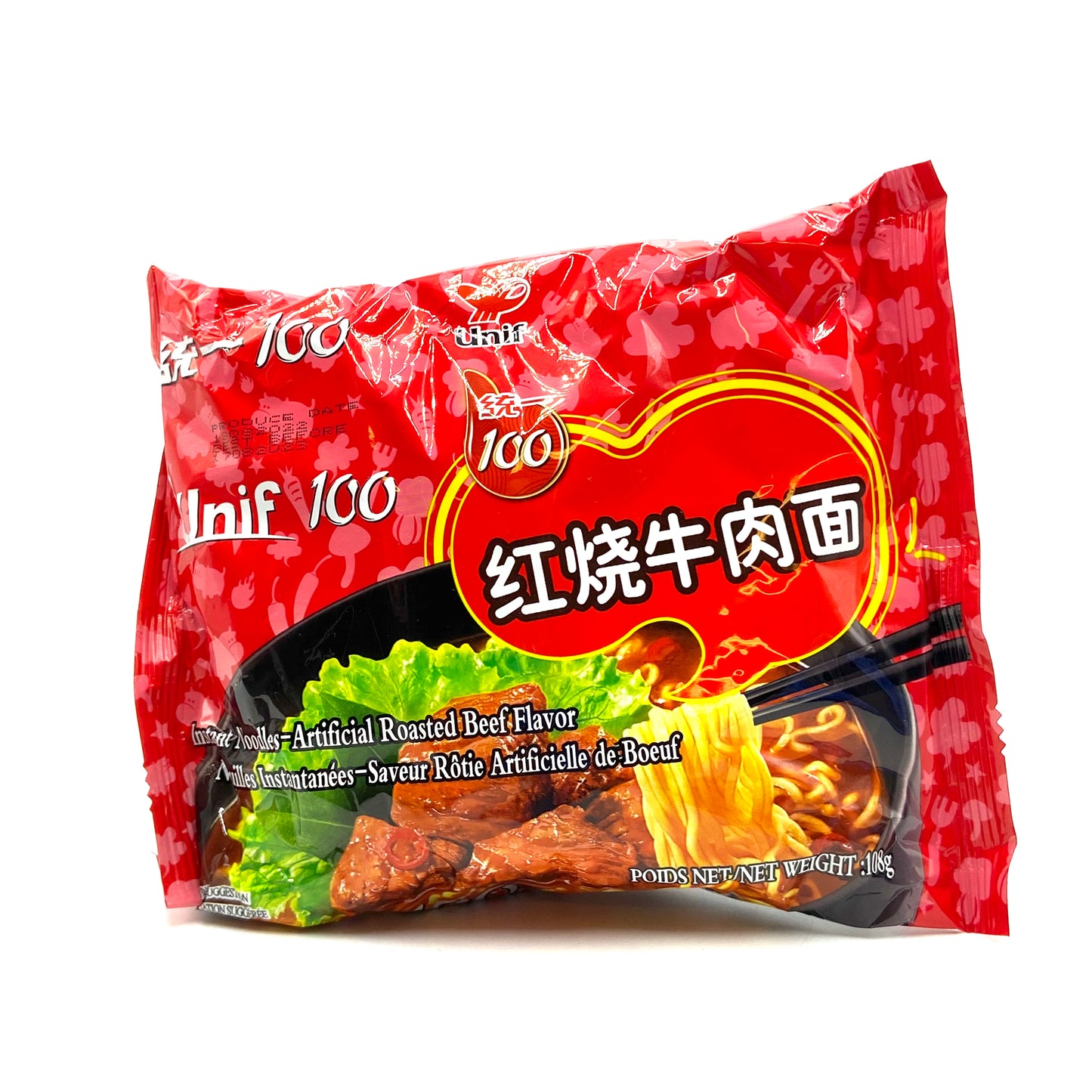 Unif inst Nds con Manzo/Roasted Beef 108g 统一红烧牛肉面