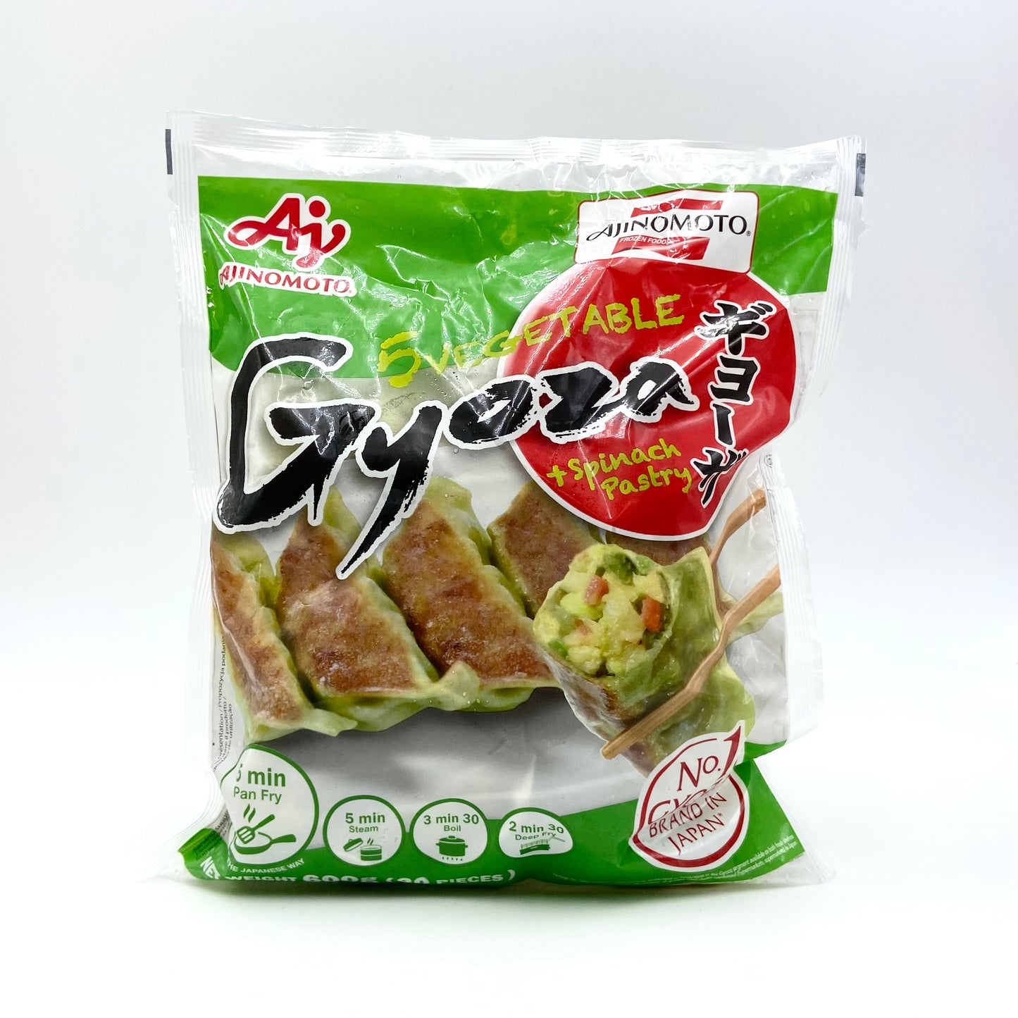 Ajinomoto Vegetable Gyoza with Spinach Pasta 600g ❄️ 味の素 ギョーザ グリーンベジタブルペイストリー