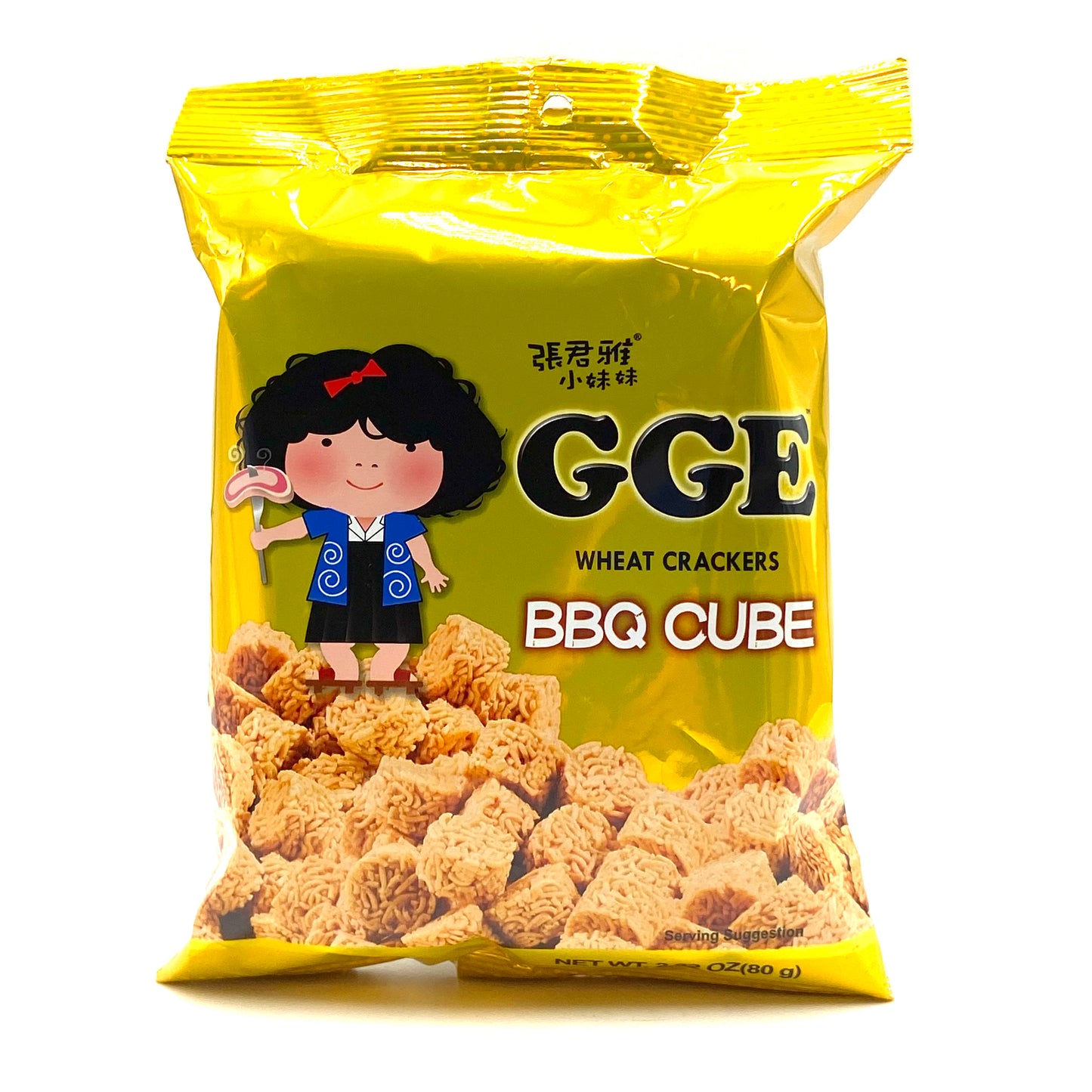 GGE Cracker di riso BBQ 张君雅小妹妹干脆面 日式串烧 80g