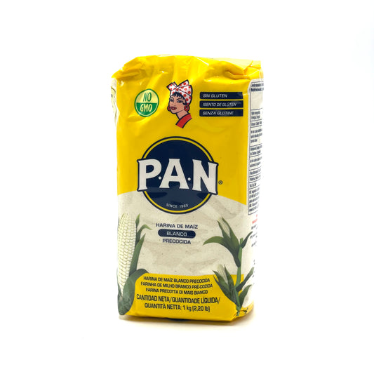 Pan Farina Di Mais Bianco No GMO 1kg 有机白玉米粉