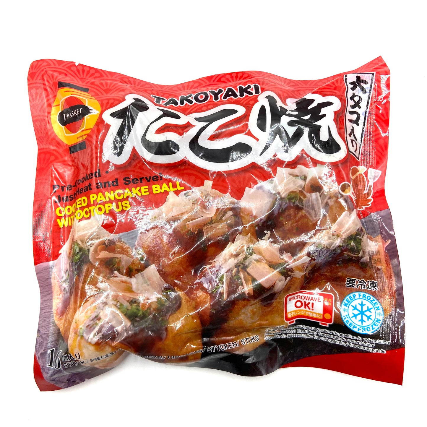 J-Basket Takoyaki with Octopus 480g ❄️たこ焼