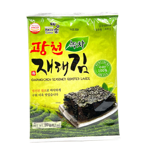 HaeMiRak Toasted Seaweed with Green Tea 20g