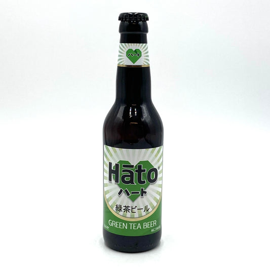 Hato Green Tea Beer 330ml ハート　緑茶ビール