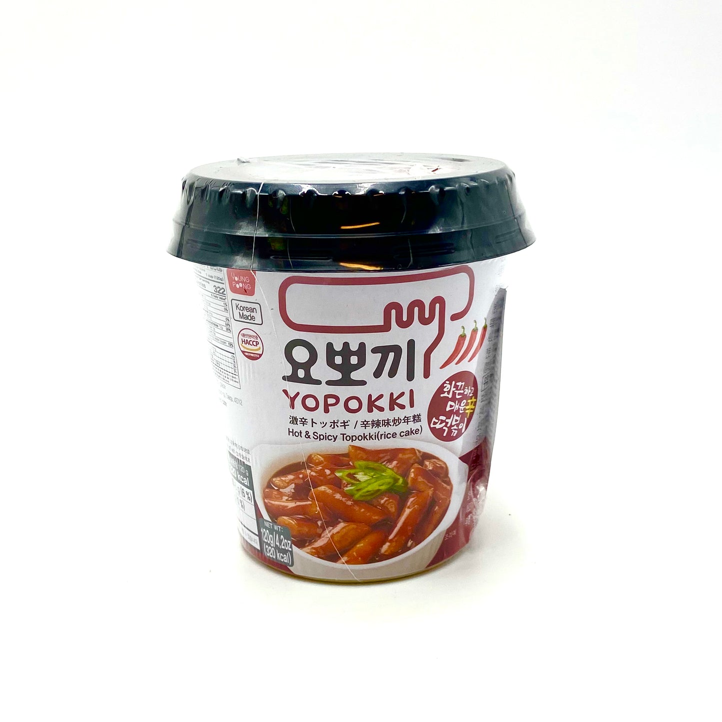 Wang Topokki Rice Cake with Spicy Sauce 140g 王牌韩国即食辣味年糕