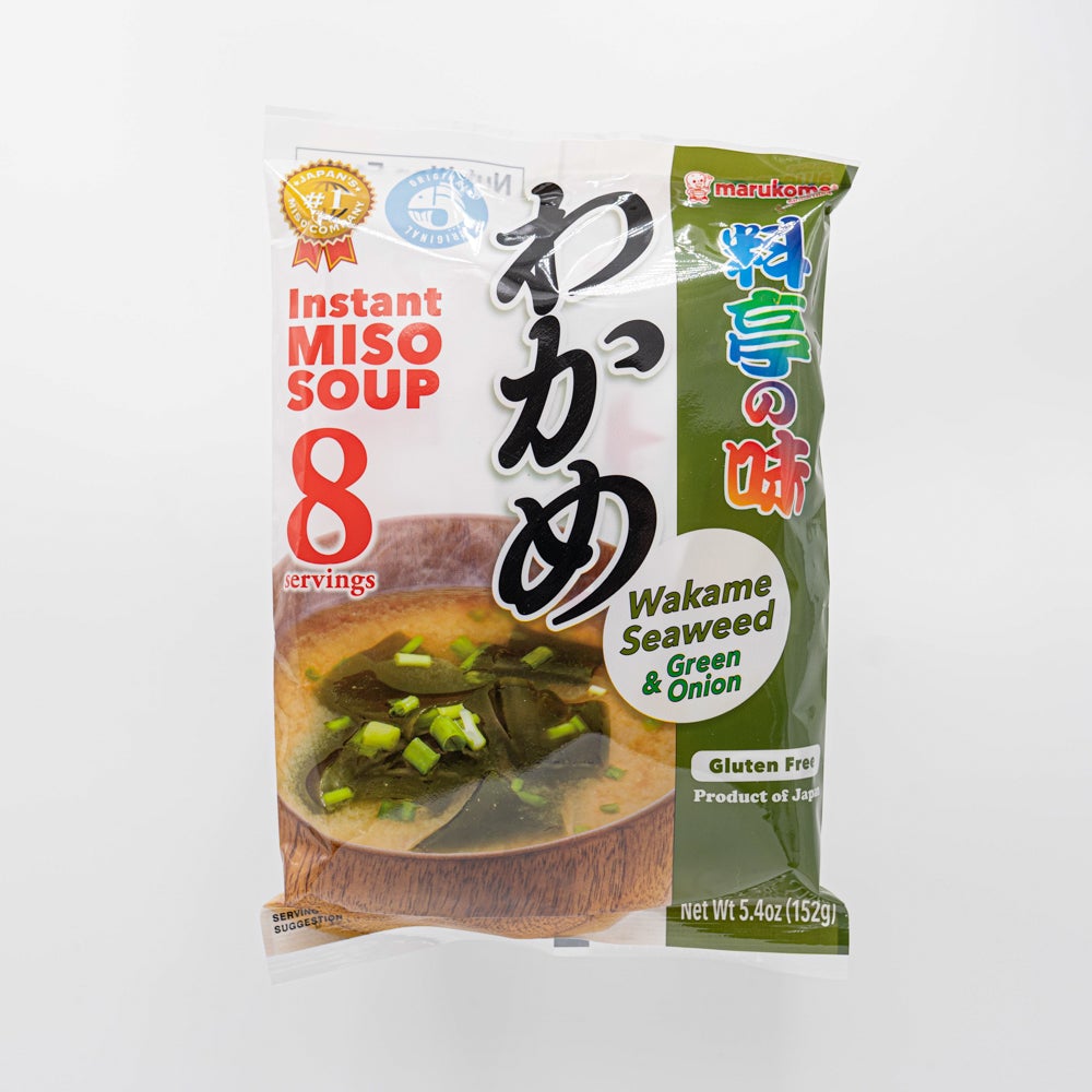 Marukome inst Miso con Wakame e Scalogno 152g (8pz) マルコメ　インスタント味噌汁　ワカメとネギ　グルテンフリー