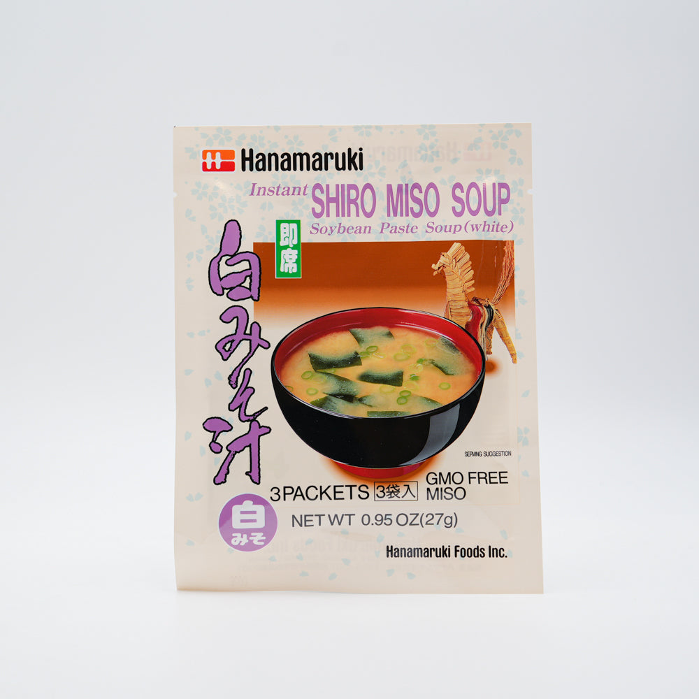 Hanamaruki Instant Shiro Miso Soup 27g ハナマルキ　即席白みそ汁　3袋入り