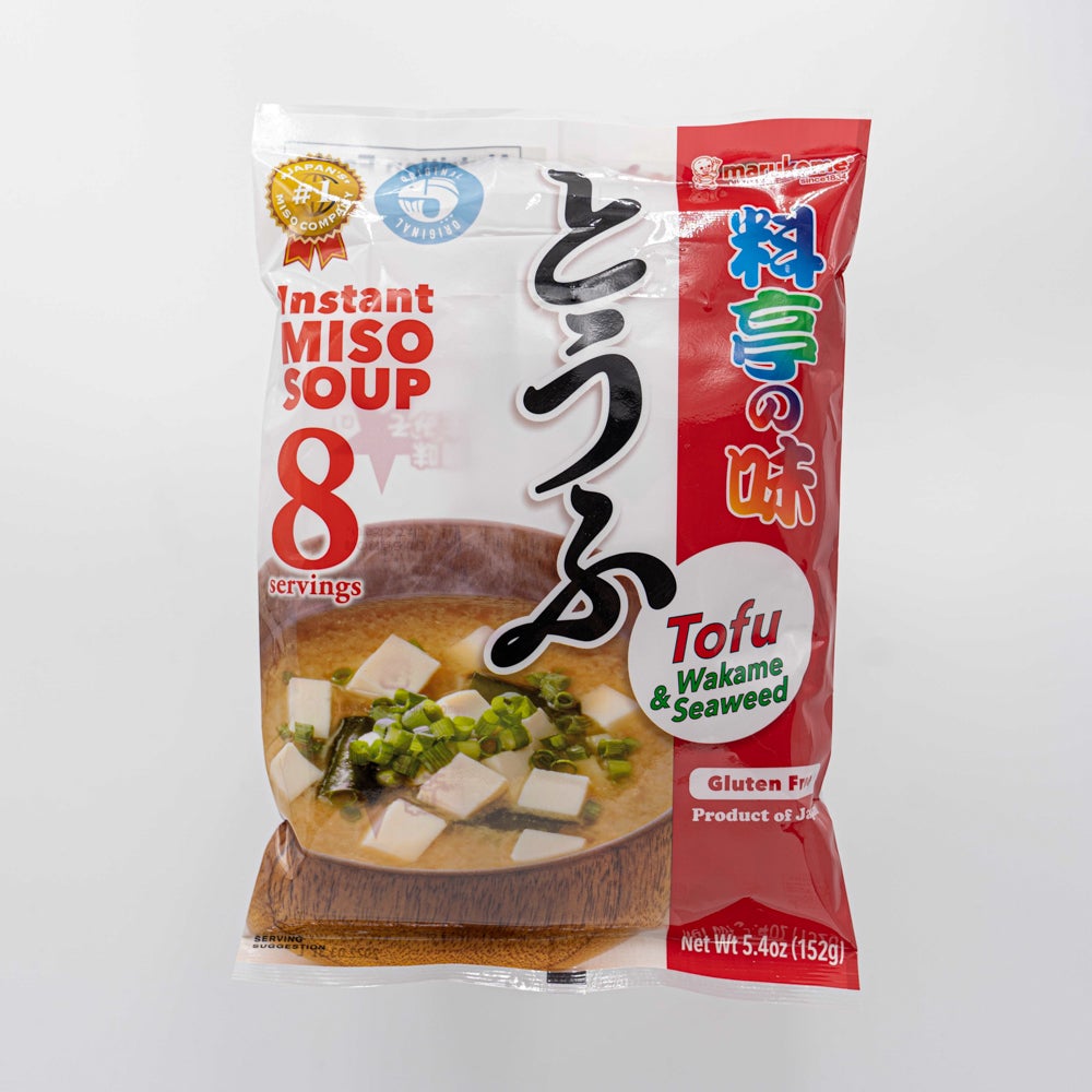 Marukome inst Miso Tofu con Wakame 152g (8pz) マルコメ　インスタント味噌汁　とうふとワカメ