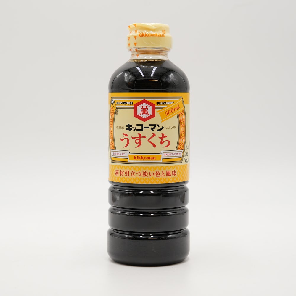 Kikkoman Usukuchi Shoyu Salsa di Soia 500ml キッコーマンうすくち醤油