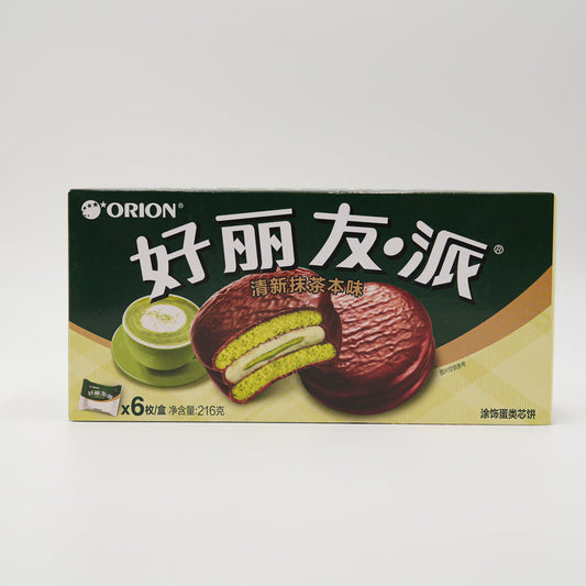 Orion Pie con Matcha 216g 好丽友派抹茶味